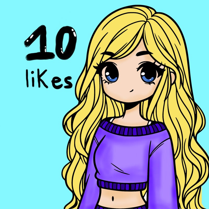 girl with long hair and a crop top with a sweater