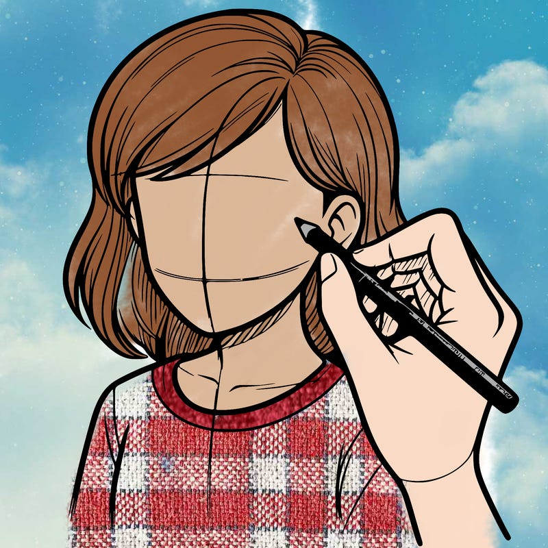 drawing a realistic person