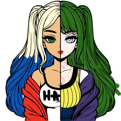 realistic girl split