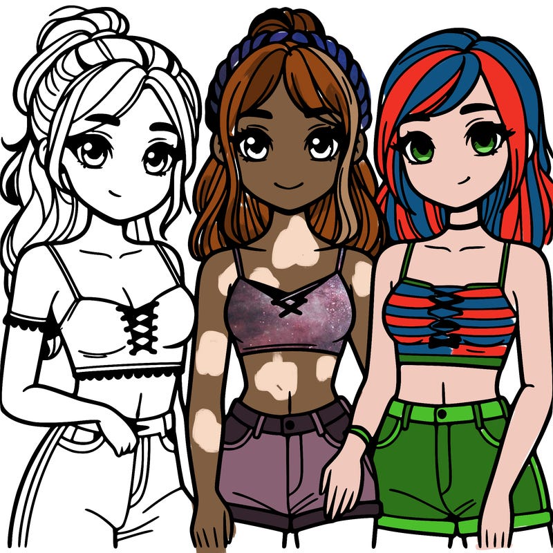 girls with crop tops