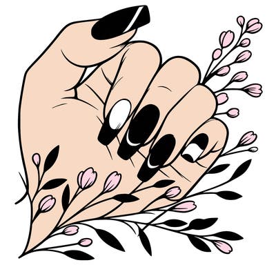 nails with french tip