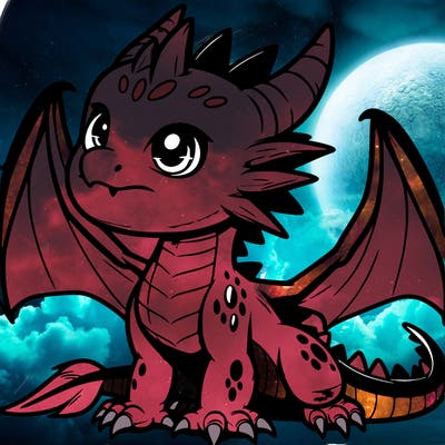 fierce baby night dragon