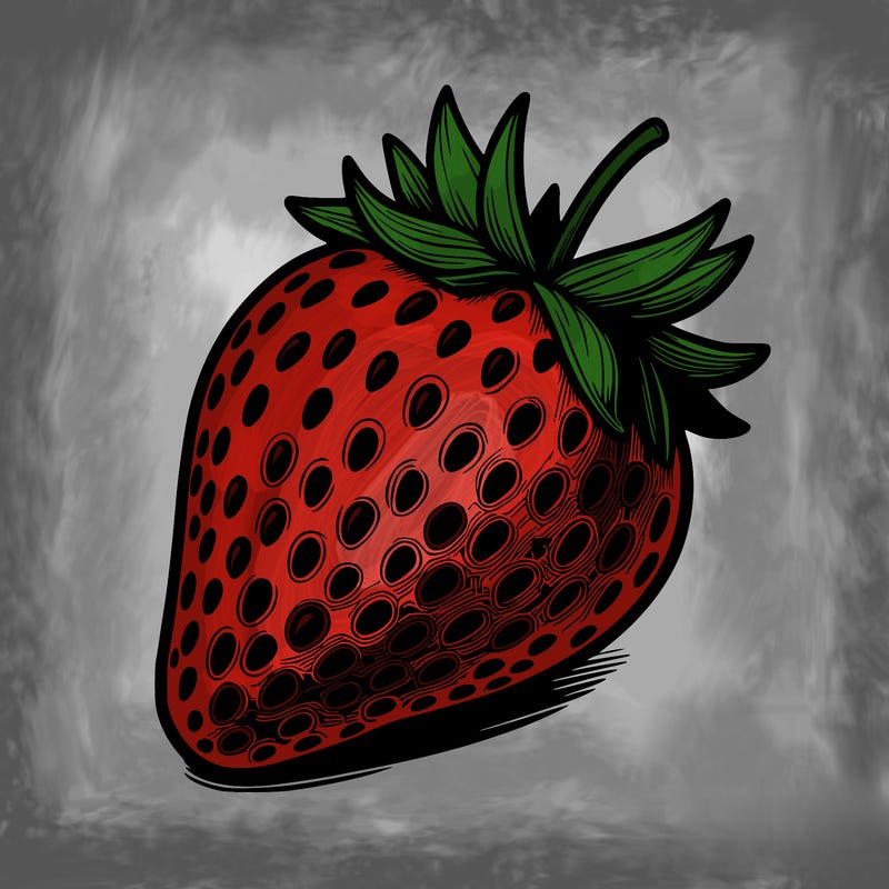 realstic strawberry