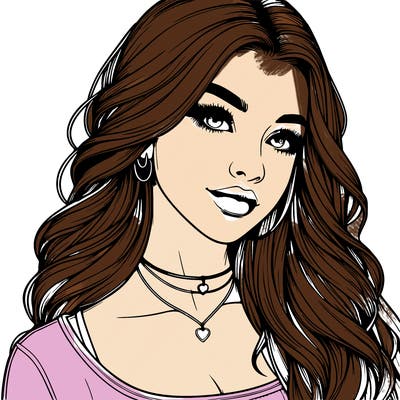 detailed realistic girl