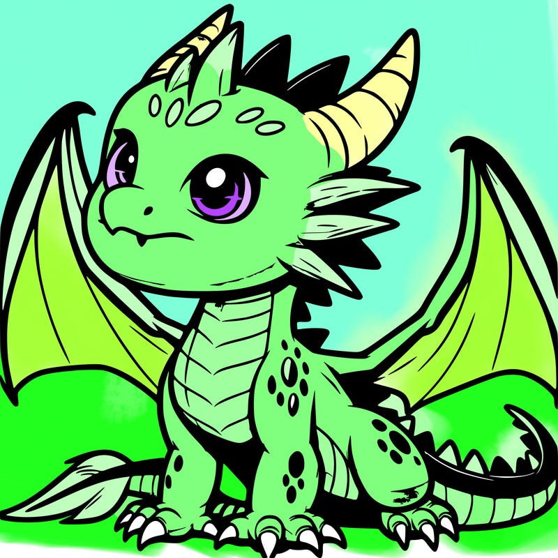 fierce baby night dragon
