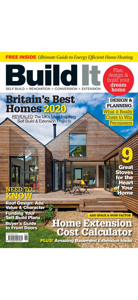 Build It Magazine - Build It magazine cover featuring a modern timber clad home with a wooden deck and large glass doors