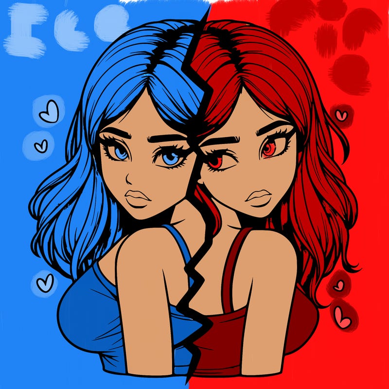 realistic girl split