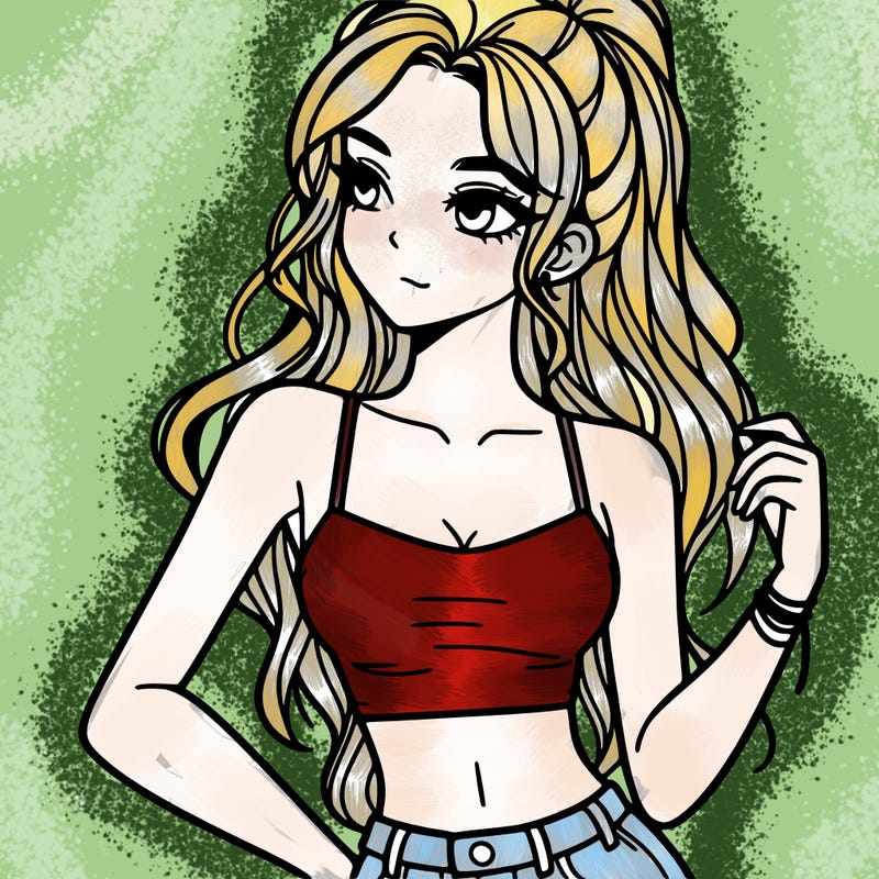 girl in crop top