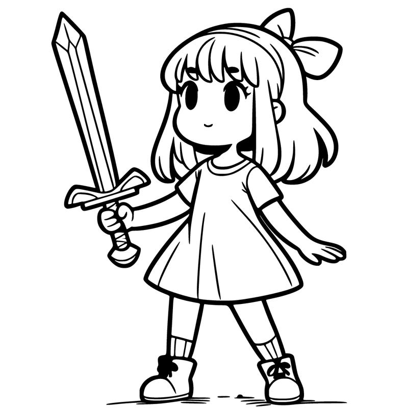 girl with sword
