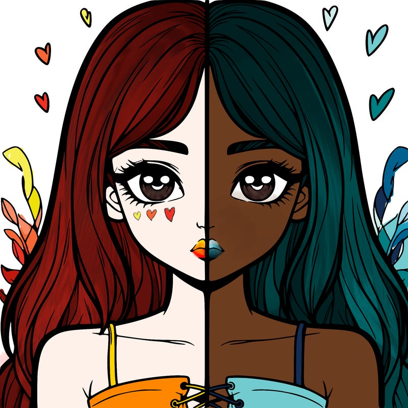 realistic girl split