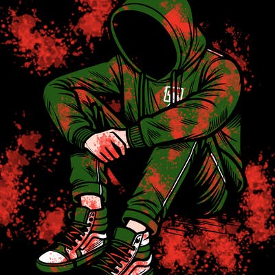 man with hoodie and shoes