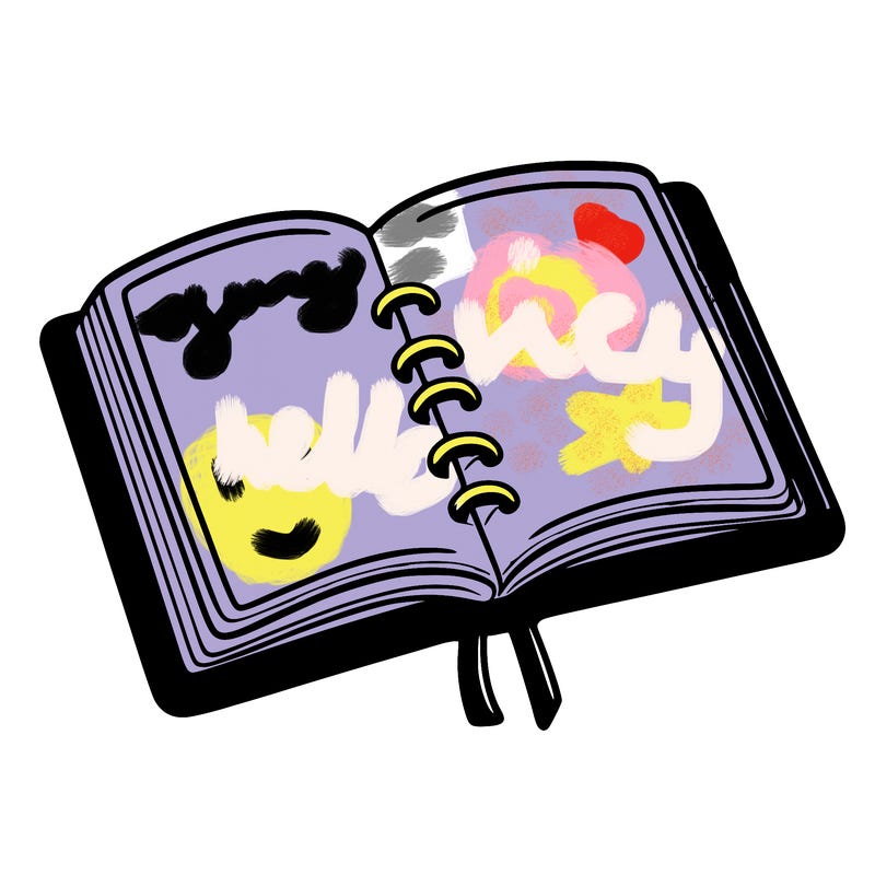 open note book blank