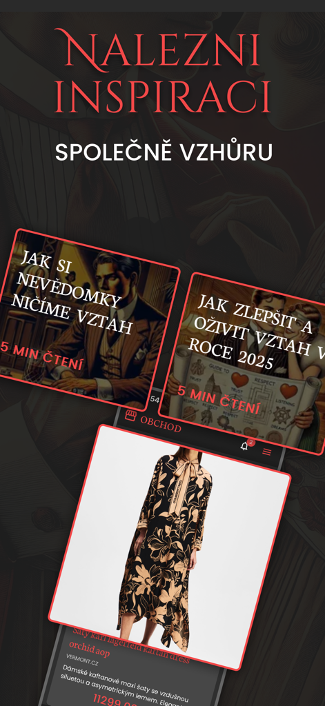 LOVEGUARD - LOVEGUARD app interface featuring relationship improvement articles and a curated shop for partner gifts.