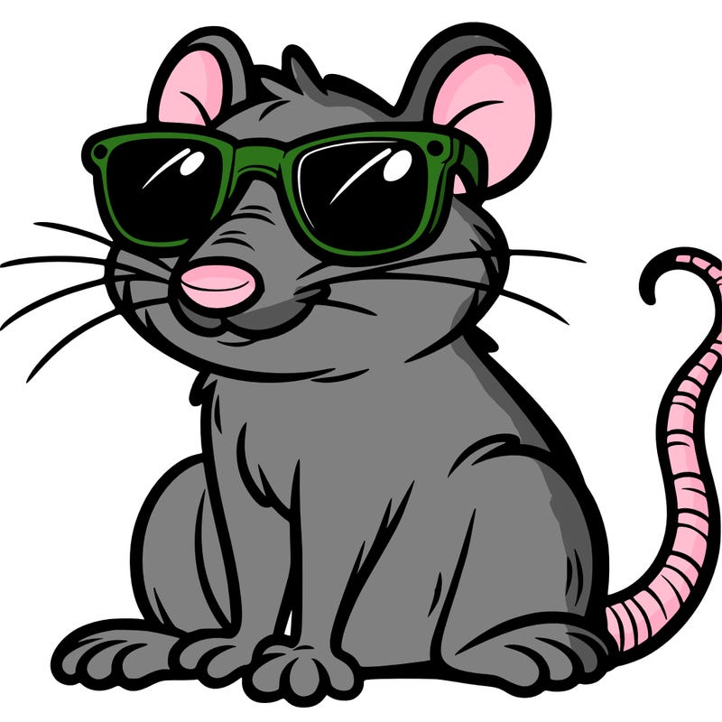 rat wearing sunglasses