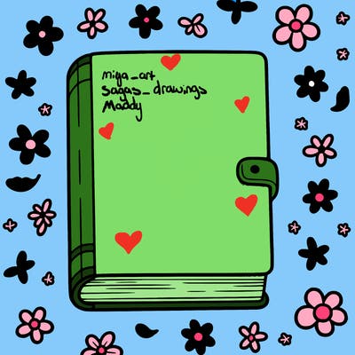 book with empty front cover