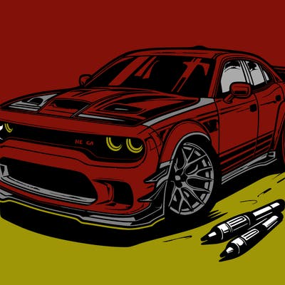 hellcat the car