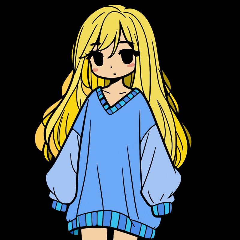 girl wearing a oversized shirt and long hair