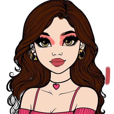 realistic pretty girl