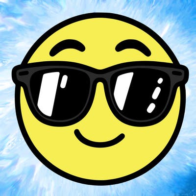 emoji with sunglasses