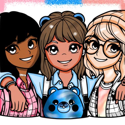 realistic best friends