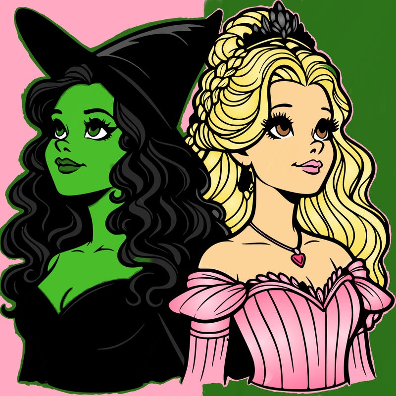 'elphaba and glinda (realistic)