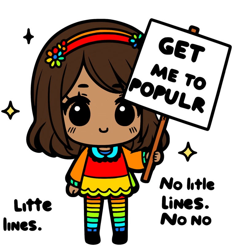 cute girl holding a sign that says get me to popular page