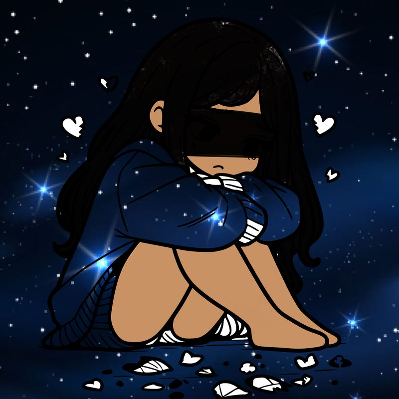 a girl after a breakup