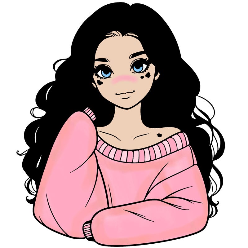 a beautiful girl in a big sweatshirt