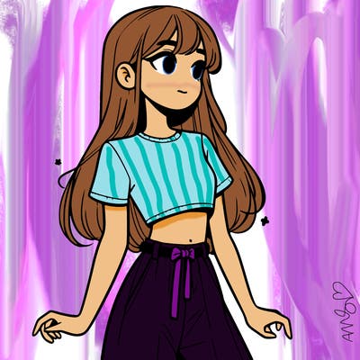 girl in a cute crop top