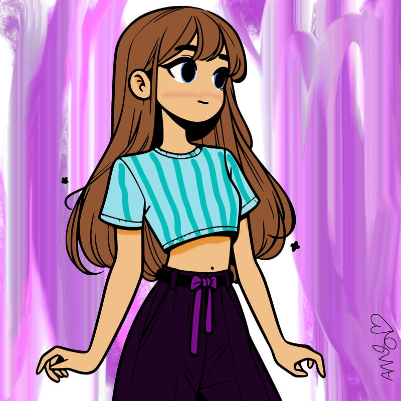 girl in a cute crop top