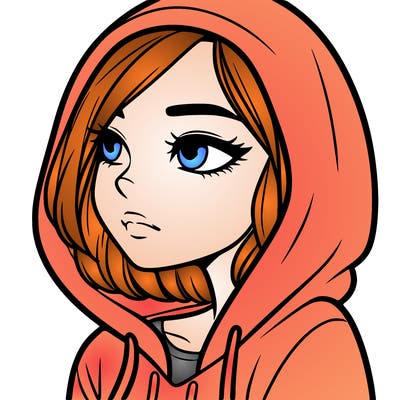 a woman wearing a hoodie