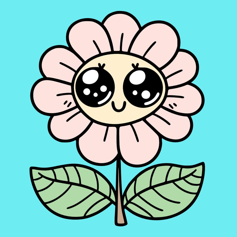 flower with eyes