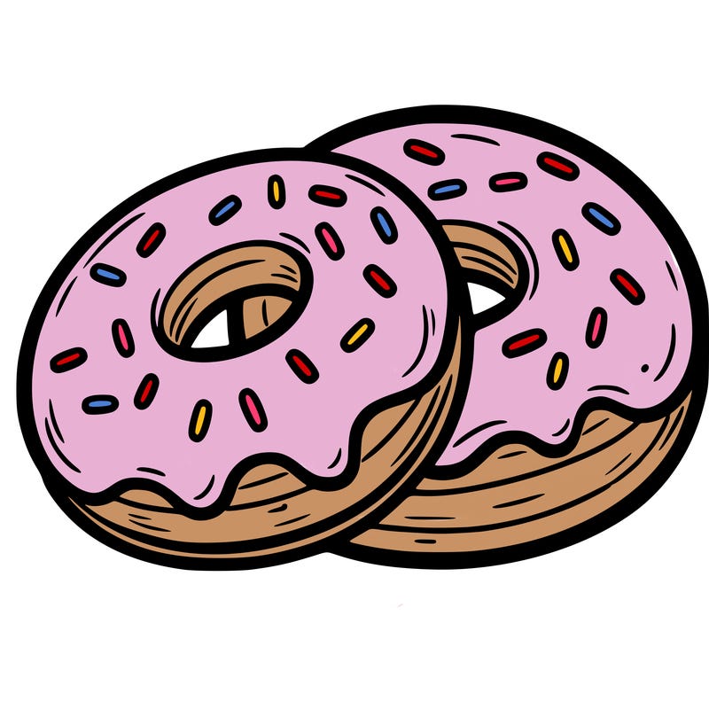 a piece of food doughnuts