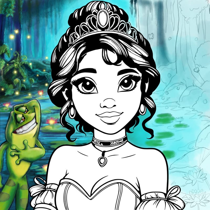 realistic princess tiana