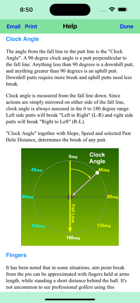 Putting Charts - Sports App | MWM