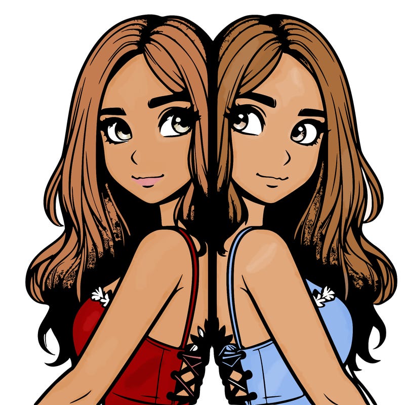 a realistic girl split