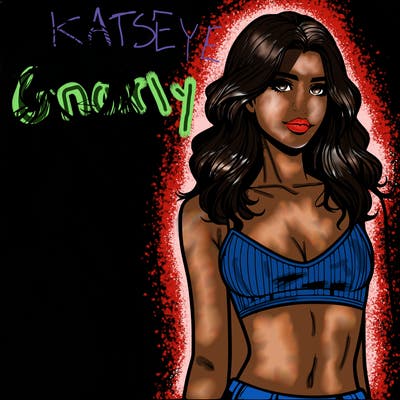 realistic girl in crop top