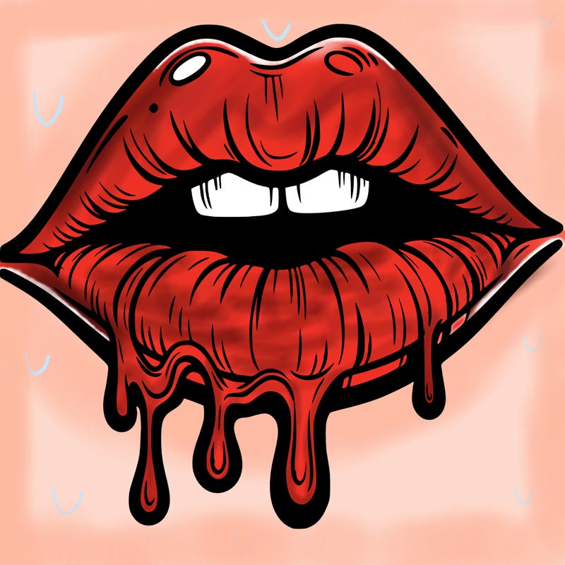 lips that look realistic and drip