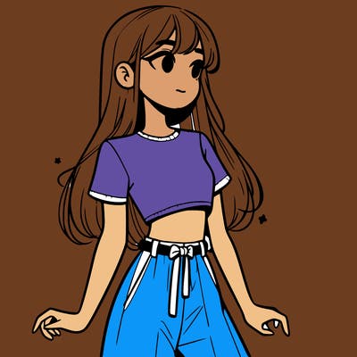 girl in a cute crop top