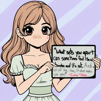 realistic pretty girl holding blank sign