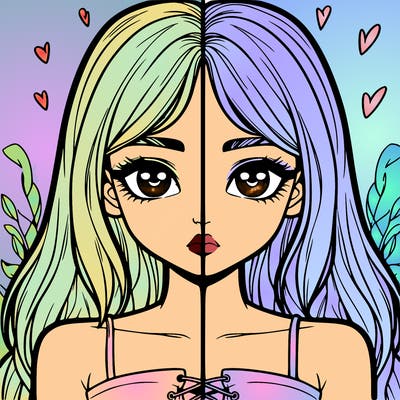 realistic girl split