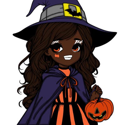 realistic girl halloween