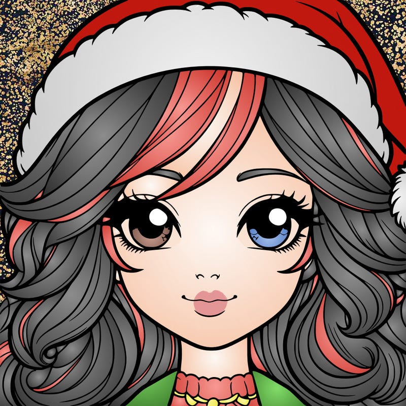 realistic christmas girl