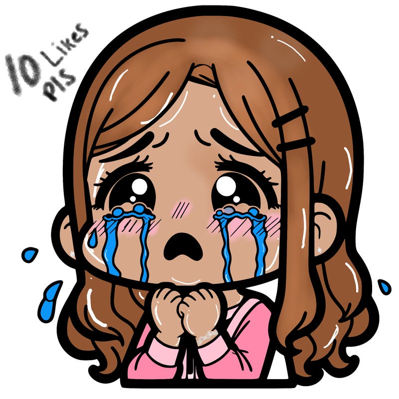 a girl crying