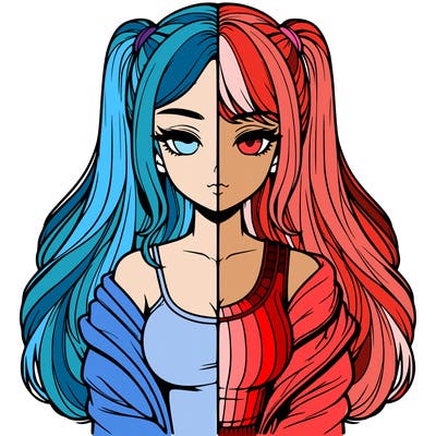 realistic girl split