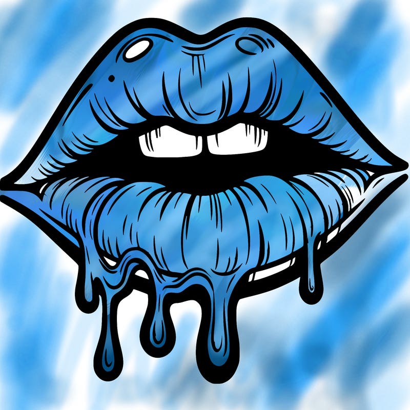 lips that look realistic and drip