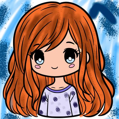 a 7 year old girl with long hair