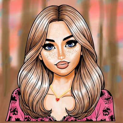 realistic beautiful girl