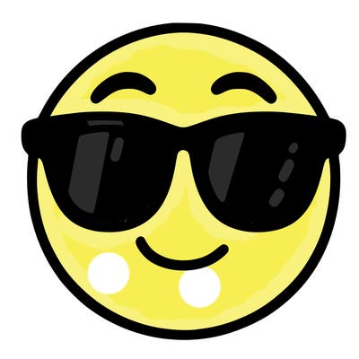 emoji with sunglasses