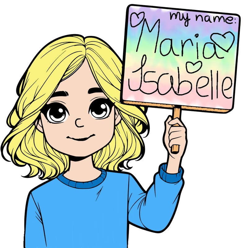 realistic girl holding up a sign